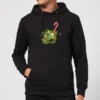 Star Wars Candy Cane Yoda Christmas Hoodie - Black