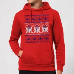 Star Wars R2-D2 Knit Christmas Hoodie - Red