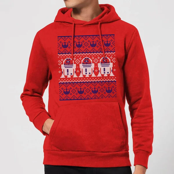 Star Wars R2-D2 Knit Christmas Hoodie - Red 1 Star Wars R2-D2 Knit Christmas Hoodie - Red