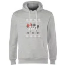 Disney Mickey And Minnie Christmas Hoodie - Grey 4 Disney Mickey And Minnie Christmas Hoodie - Grey - Image 4