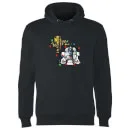 Star Wars Tangled Fairy Lights Droids Christmas Hoodie - Black 4 Star Wars Tangled Fairy Lights Droids Christmas Hoodie - Black - Image 4
