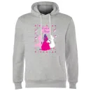 Disney Princess Silhouettes Christmas Hoodie - Grey 4 Disney Princess Silhouettes Christmas Hoodie - Grey - Image 4