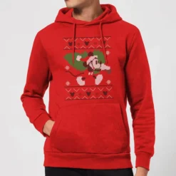 Disney Tree Mickey Christmas Hoodie - Red
