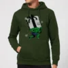 Marvel The Incredible Hulk Christmas Present Christmas Hoodie - Forest Green