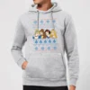 Disney Princess Faces Christmas Hoodie - Grey