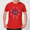 Harry Potter Christmas Sweater Men's T-Shirt - Red