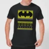 DC Comics Batman Men's Christmas T-Shirt In Black