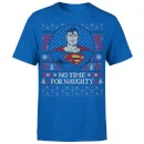 DC COMICS Superman May Your Holidays Be Super Men's Christmas T-Shirt - Royal Blue 5 DC COMICS Superman May Your Holidays Be Super Men's Christmas T-Shirt - Royal Blue - Image 5