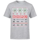 Monopoly Men's Christmas T-Shirt - Grey 5 Monopoly Men's Christmas T-Shirt - Grey - Image 5